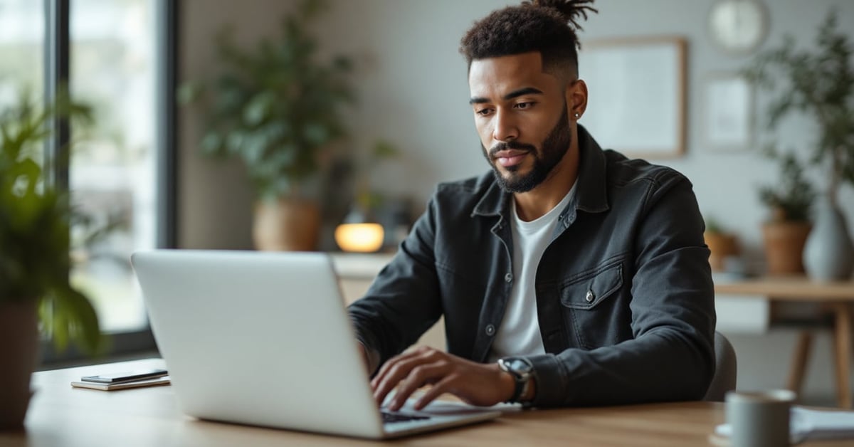Formation digital marketing : professionnel travaillant sur une stratégie numérique devant un ordinateur
